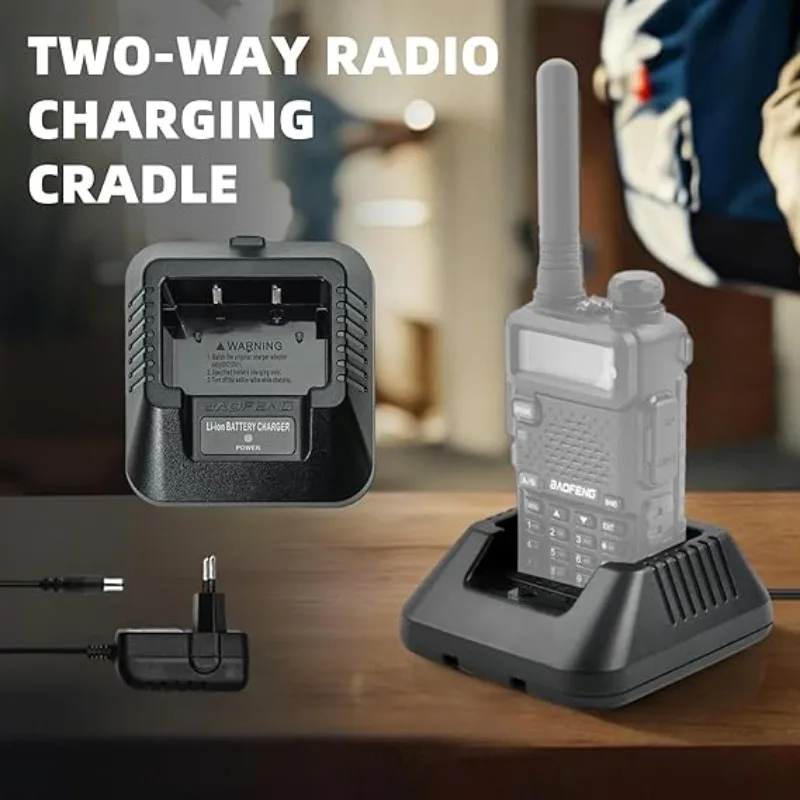 Baofeng UV-5R Charger 100v-240v for BAOFENG UV-5R BF-F8HP UV-5X3 5RA 5RB 5RC 5RD 5RE 5REPLUS DM-5R Plus Walkie Talkie Radio