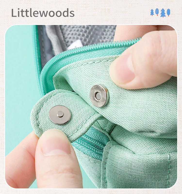 حقيبة قلم رصاص KOKUYO-Littlewoods ، حقيبة تخزين متعددة الوظائف ، سعة كبيرة ، يمكن أن تقف منتصبة ، جديدة