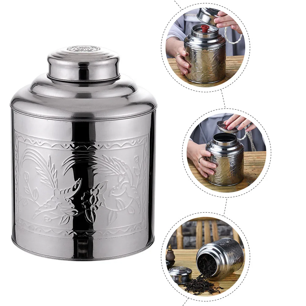 

Stainless Steel Airtight Food Storage Containers Jars Canister Loose Leaf Tea Gift Container Dust Proof Insect Proof