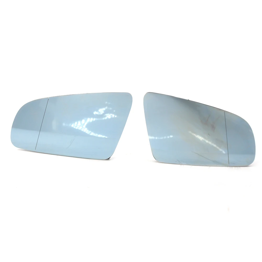 Car Rearview Heated Mirror Glass For A3 A4 A6 2002-2008 Left/Right Mirror Glass Blue Exterior Parts