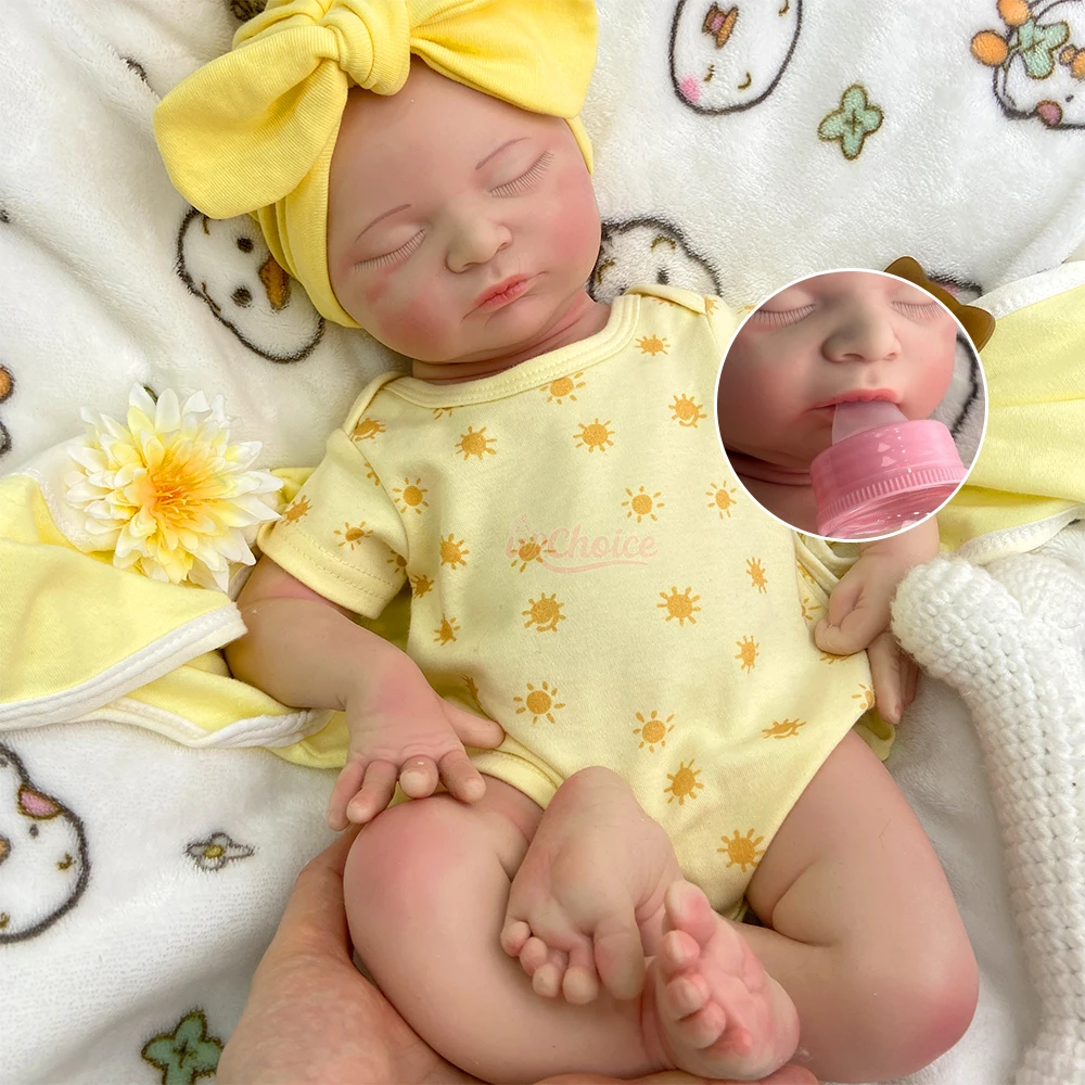 

Кукла-реборн девочка 45 см из мягкого силикона с реалистичными деталями, комфортная кукла для успокоения и присутствия, для тех, кто потерял детей