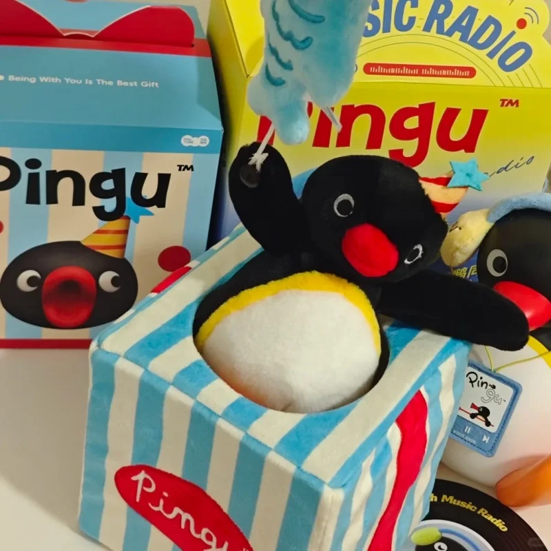 Neue Kawaii Pingu Überraschung Geschenk Box Puppe Für Kinder Geburtstag Anime Peripherie Pingu Spielzeug Desktop Ornamente Puppen Spielzeug Geschenke