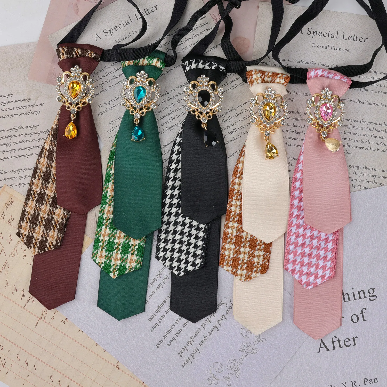 Britische College-Style JK-Krawatte für Männer und Frauen, koreanische Mode, handgefertigt, Business-Retro-Fliege, Hochzeitsschmuck, Accessoires, Geschenke – Detail 5