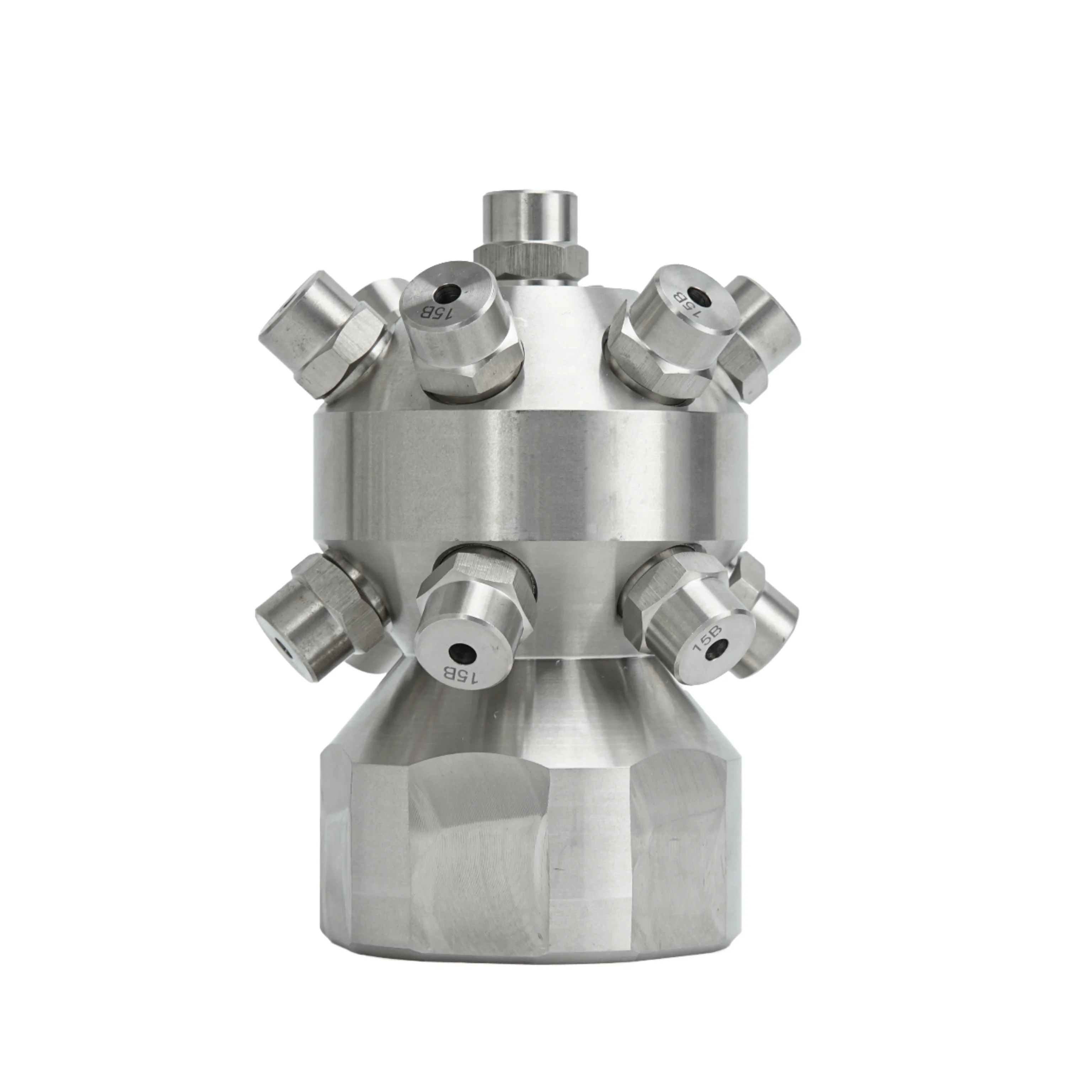 360-Degree Full Cone Water Spray Construction Tank Cleaner Stainless Steel Multi-Head Spin Nozzle New Surface Cleaner