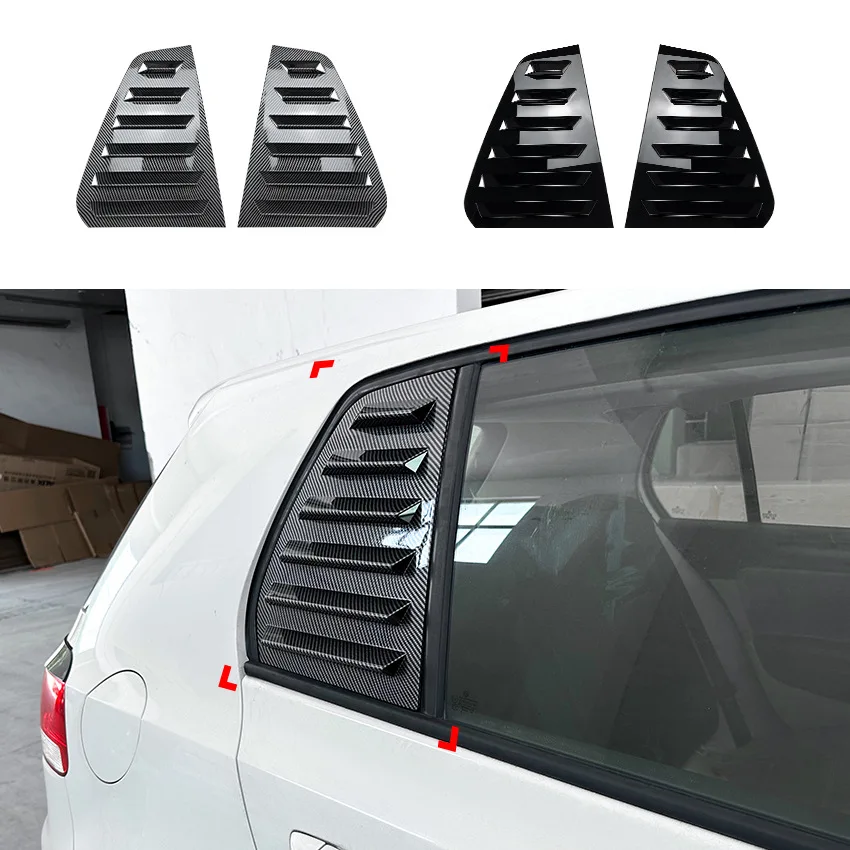 

Аксессуары для VW Golf 6 MK6 2008 09 10 11 12 автомобильные задние боковые оконные жалюзи вентиляционные отверстия Аксессуары