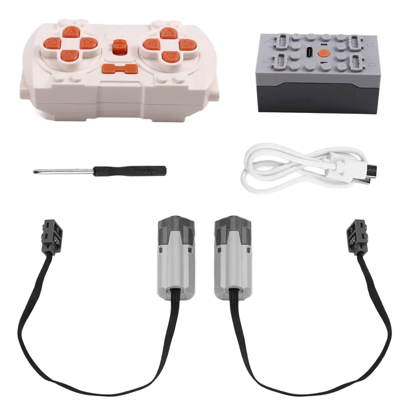 Excelente calidad, función de potencia, aplicación de Motor, programación de Control remoto, 2 motores Meduim, conjunto de bloques de construcción DIY para niños
