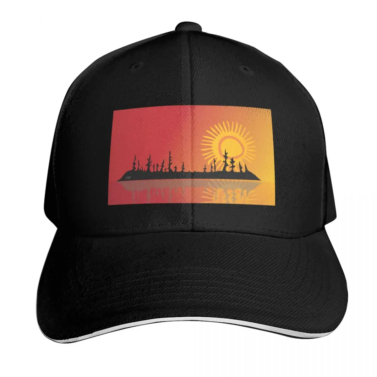 Summer Landscape Niibin Indigenous WAWEZHI CANADA Baseball Cap Men Women Casual Summer Sport Sun Cap