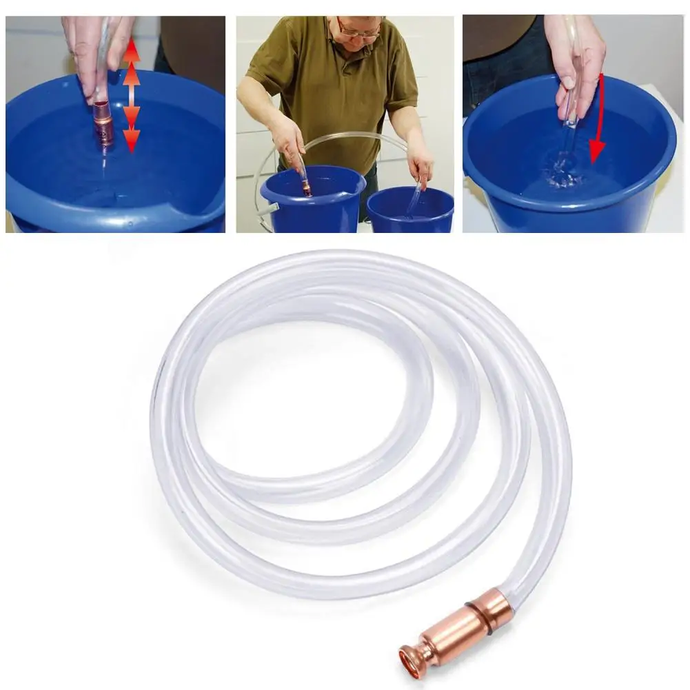Shake A Pumping Pipe Kupfer Siphon Pumping Tanken Rohr Manuelle Pumpe Öl Rohr Plus Harnstoff PVC Rohr Diesel Selbstansaugende Werkzeuge – Detail 6