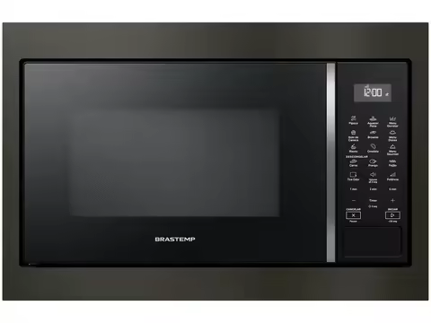 Micro-ondas Brastemp 32L de Embutir Black Inox Eclipse Collection BM146AP - 110V