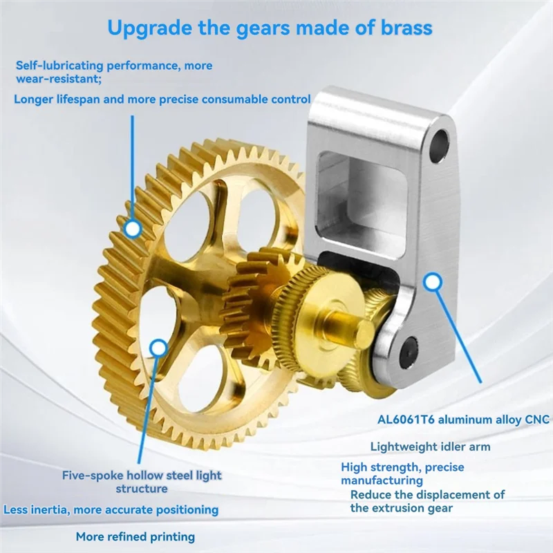 VO-For Bambu Lab P1S P1P طابعة ثلاثية الأبعاد مقاومة للاهتراء DLC Nanocoated الصلب الطارد والعتاد الجمعية ترقية