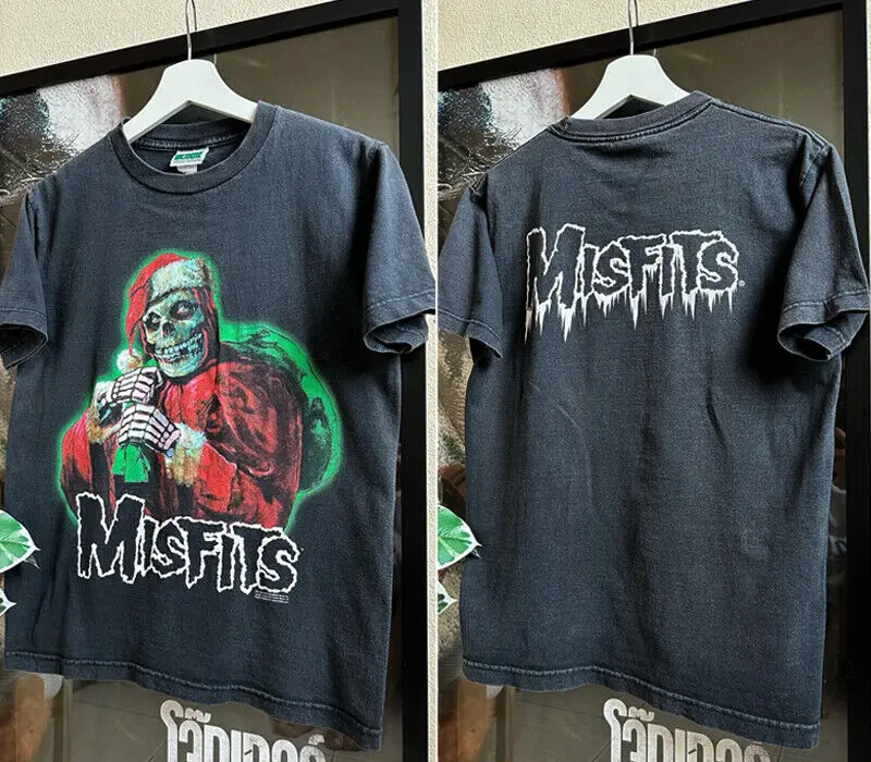 

Базовая черная футболка The Misfits band X-mas 2003 2 side NH11369