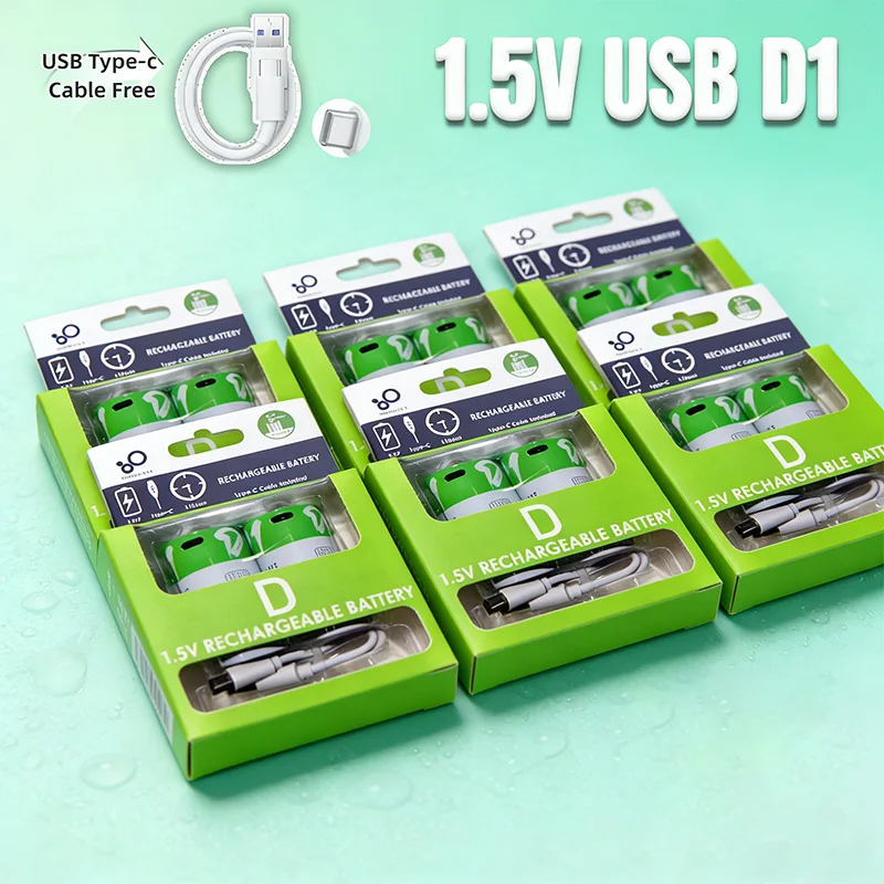 1.5V LR20 Rechargea…