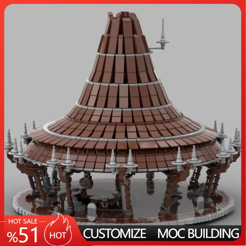 

3641 деталь: Конструктор «Звездная битва» — Модульная модель здания на тему космических сражений, DIY-набор для мальчиков, подарок на Рождество