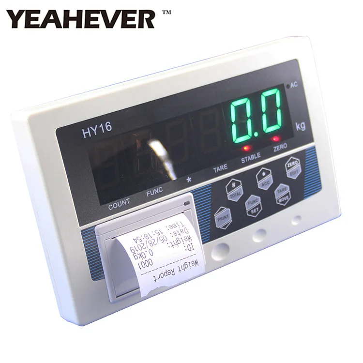 HY16-P weight indicator weighing indicator for platform scale truck scale floor scale with printer LED large display