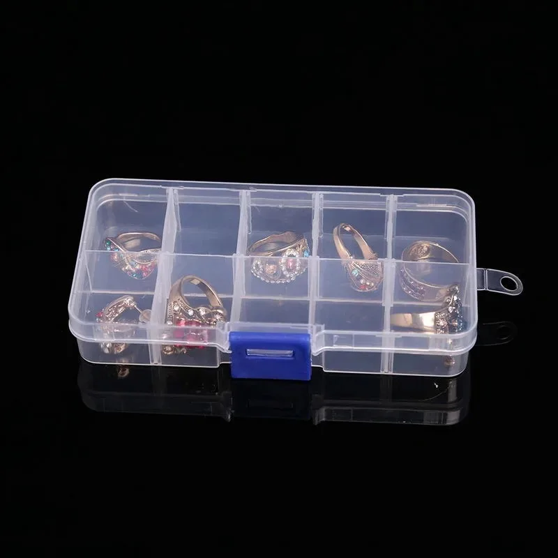 24Grids Plastic Organizer Box Storage Container Jewelry Box With Adjustable Dividers For Beads Arts DIY Crafts Storage image 2