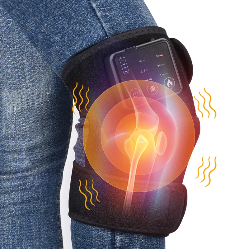 Electric Heating Knee Pad Vibration Hot Compress Massager USB Charging Joint Stiffness And Pain Relieving Unisex Relieve Fatigue