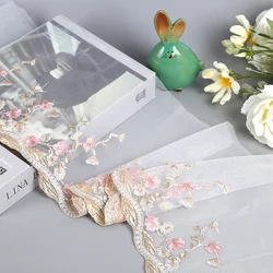 Wholesale Lace Edge Skirt 1 Yard Multicolor Embroidery Lace Ivory Fabric Venise Lace Trim Embroidery Sewing Crafts Doll Material