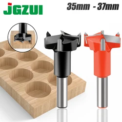 Three-blade Diameter Woodworking Machine Row Drill Forward Turn Reverse Alloy Woodworking Bit Openers 35-37mm Hinge Tungsten