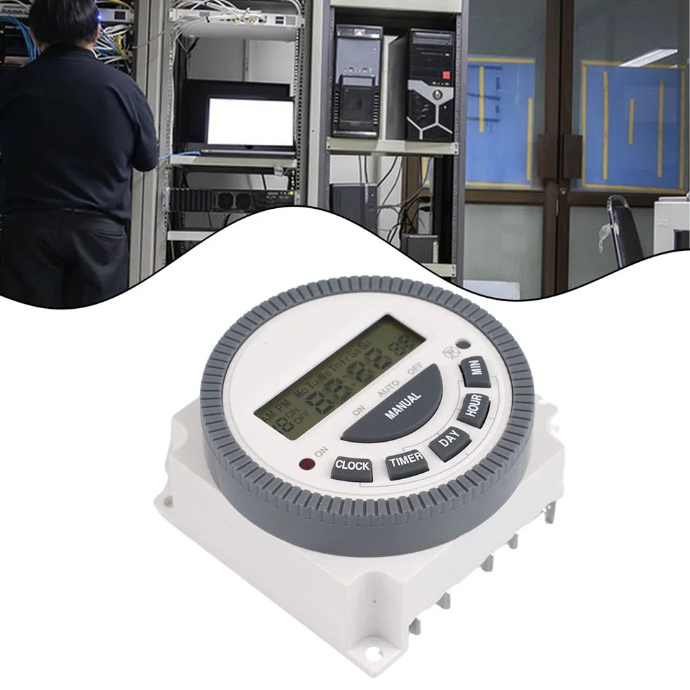 

TM619 time control switch 7-day programmable and cyclic timing intelligent time controller 1 normally open and 1 normally closed