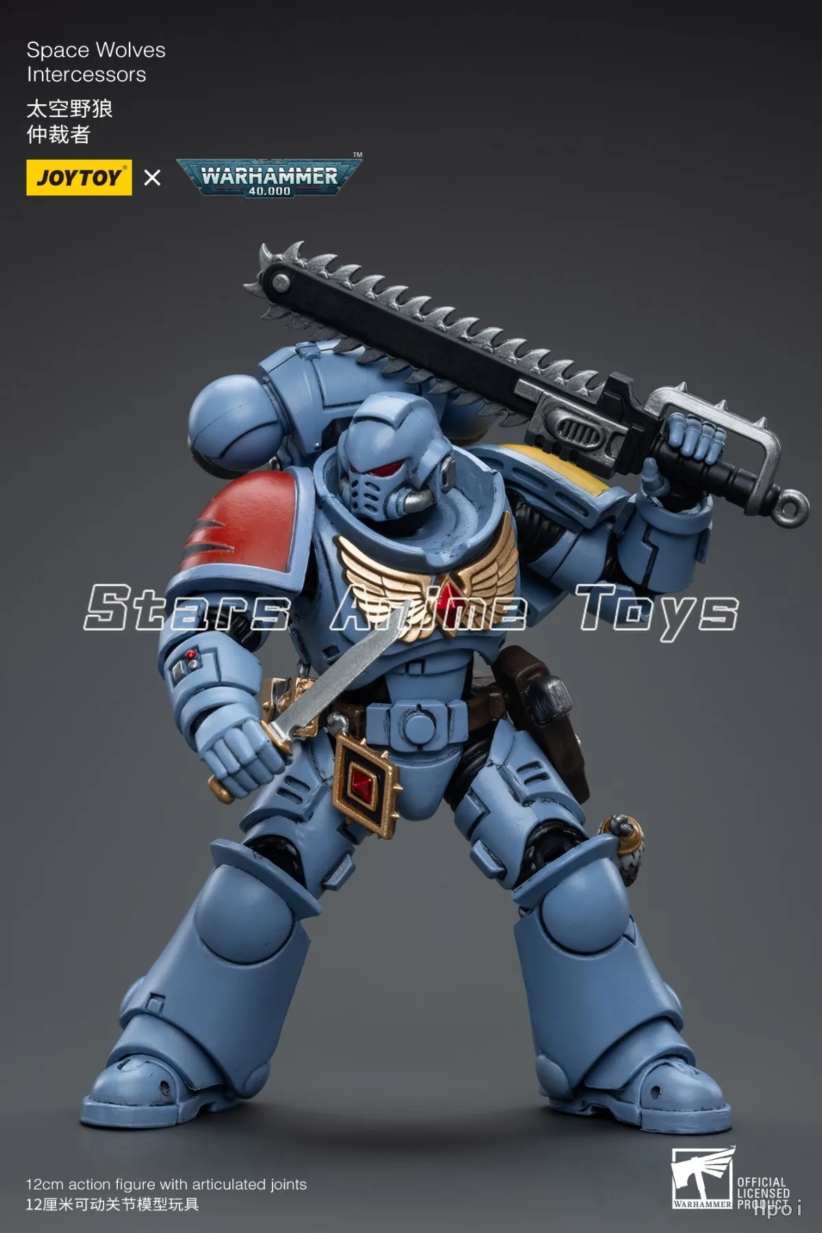 Original JOYTOY 1/18 Actionfigur Warhammer 40000 Space Wolves Intercessors Modellsammlung Geschenkspielzeug