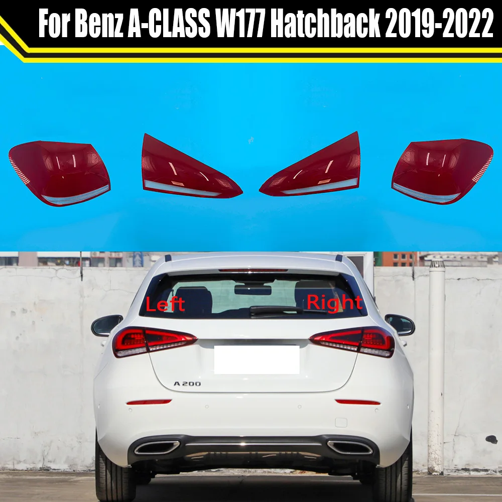 

For Benz A-CLASS W177 Hatchback 2019 2020 2021 2022 Rear Taillight Shell Brake lights Shell Replacement Auto Rear Shell Cover