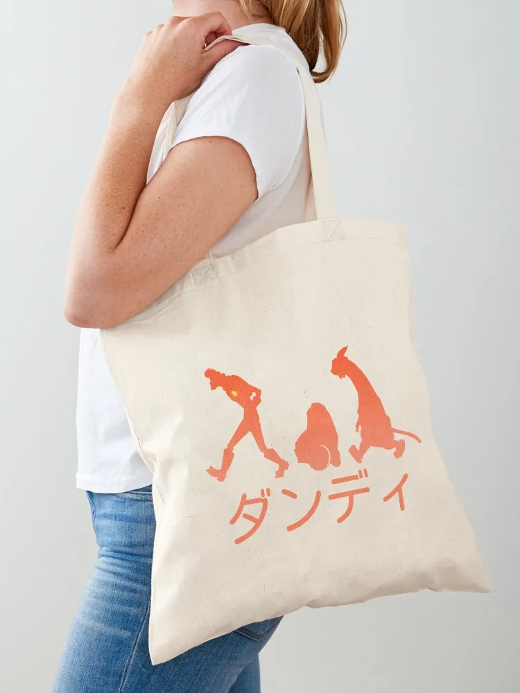 Space Dandy Silhouette Dandy (Orange) Tote Bag shopping cart bags bags for women cute pouch bag shopper bag woman