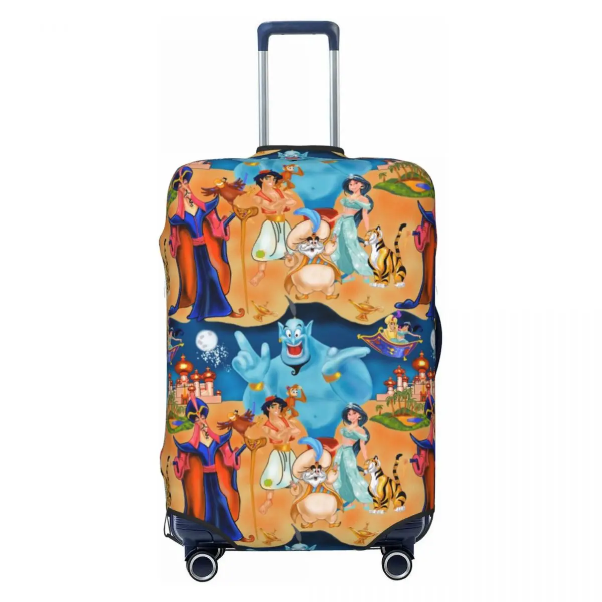 

Custom Cute Cartoon Aladdin Luggage Cover Elastic Travel Suitcase Protective Covers Fits 18-32 Inch