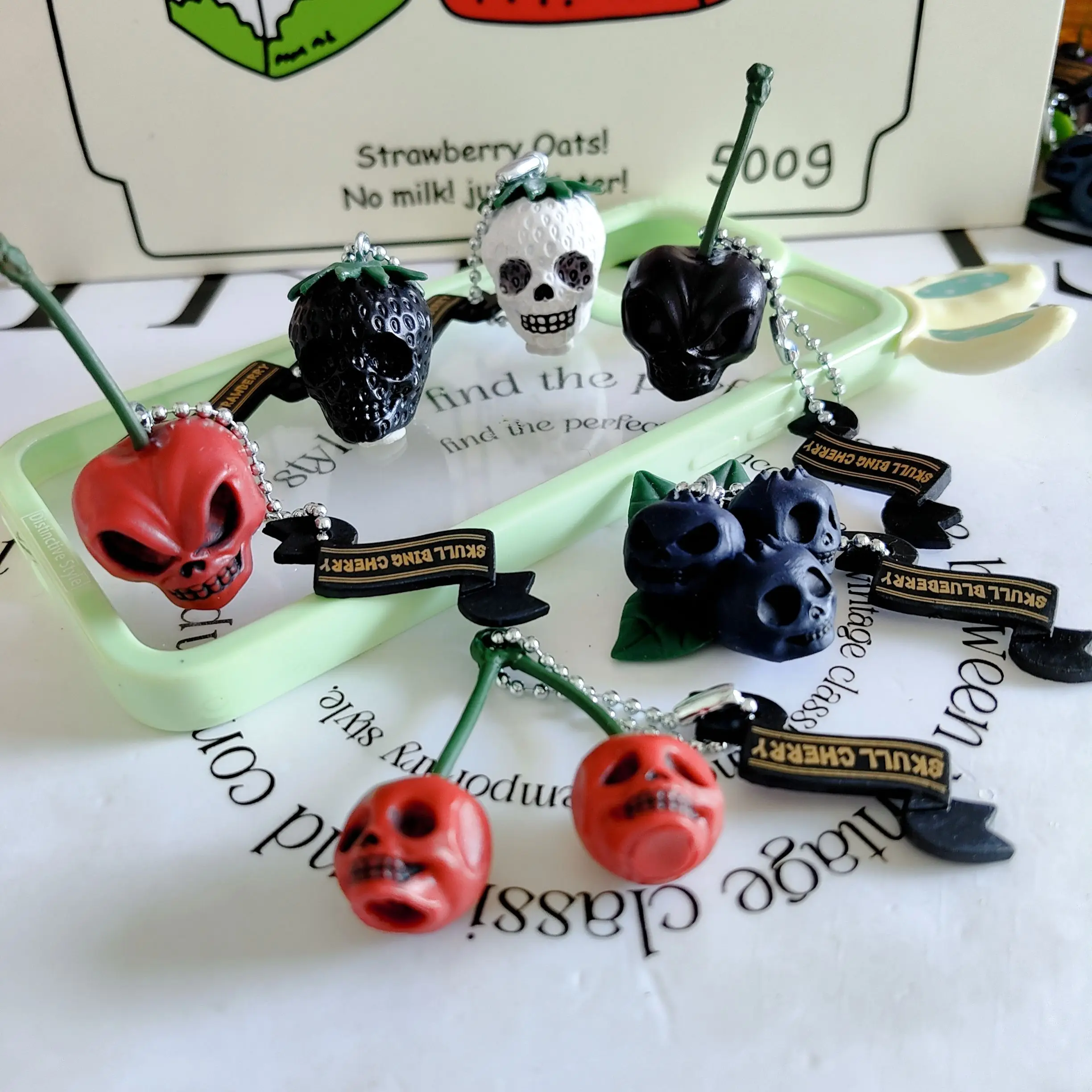 

Cool Eh Fruit Skeleton Cherry Botl Che Image DIY Brand Collectible Skeleton Design for Adults