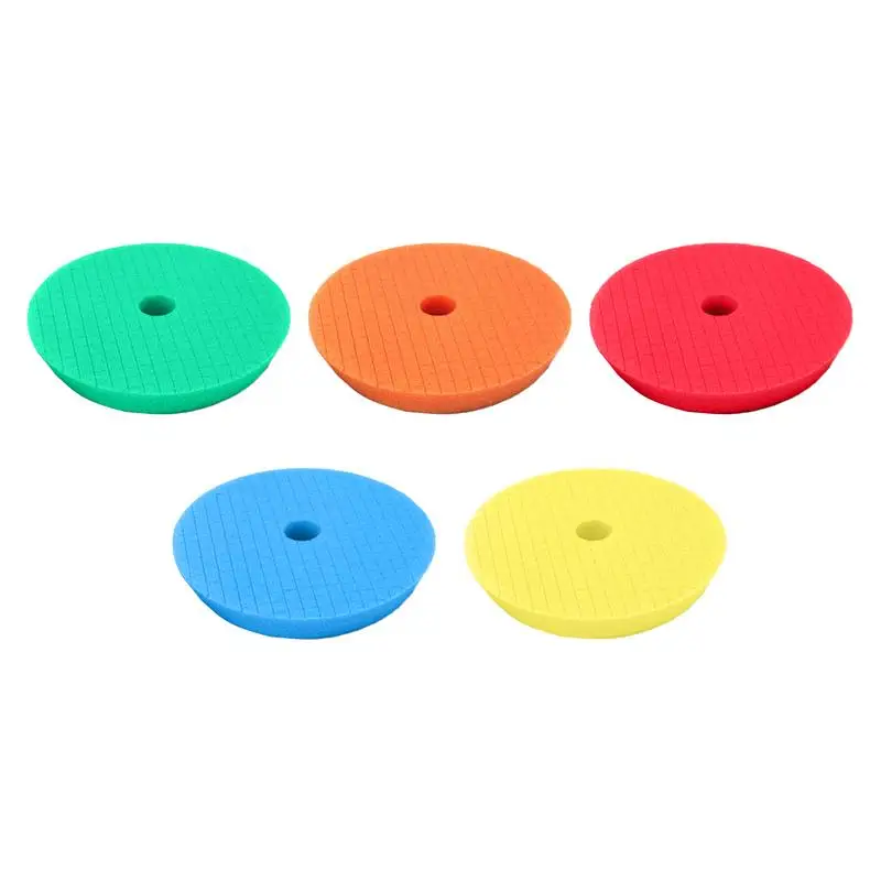 

Car Polishing Sponge Pads Foam Pad Buffer Kit 5Pcs Sponge Waxing Pads Car Polishing foam auto detailing with T shaped design