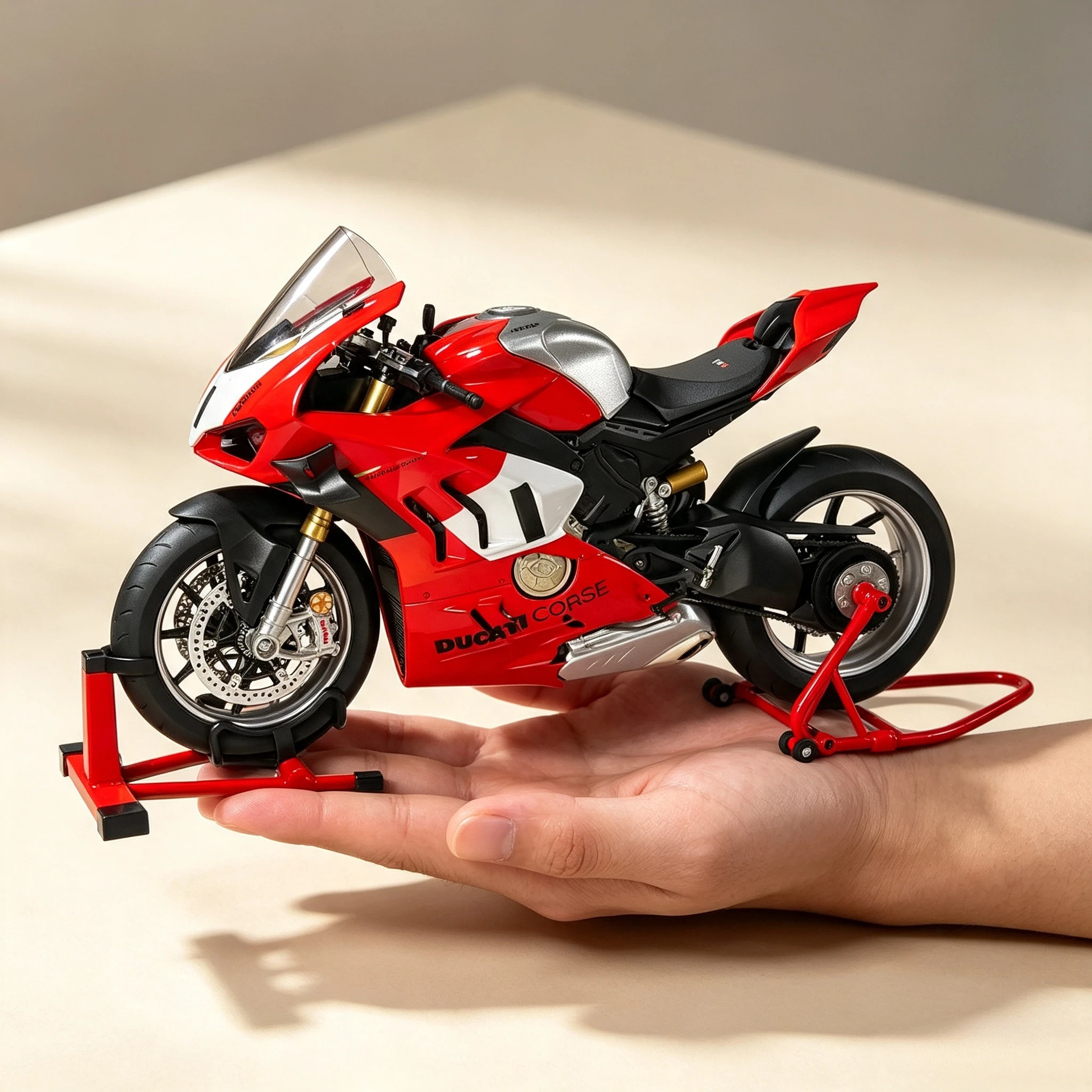 1:6 4VR Spray Alloy Ducati V4R Racing Motorcycle Model Collection Diecast Motorbike Gift boyfriend Miniature Voiture Home Decor