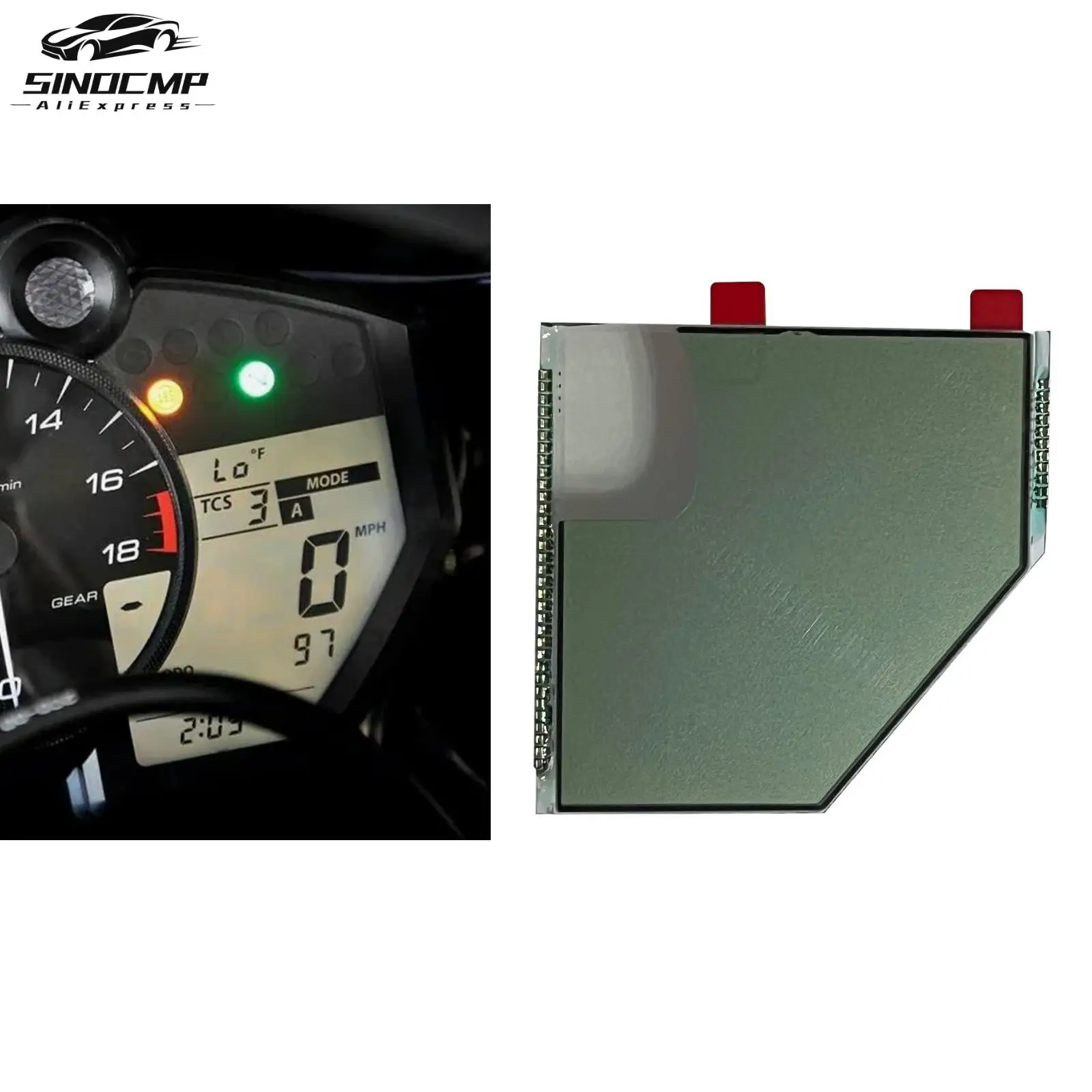 

Motorcycle Speedometer Meter LCD Display Screen For Yamaha YZF R6 2018-2022 Speedometer Instrument LCD Screen Repair Accessories