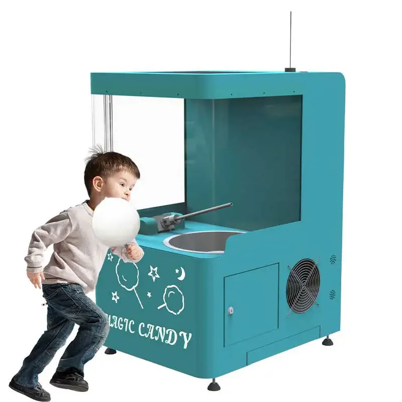 2023 Strawberry Flower Cotton Candy Floss Machine Maker Chocolate   Commercial Magic Candy Marshmallow Sponge Making Machine