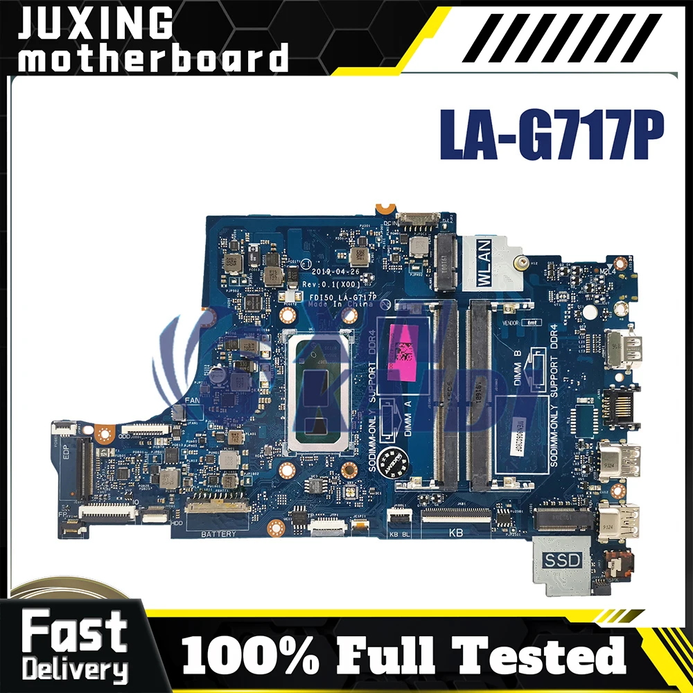 

LA-G717P For DELL Inspiron 3490 3590 Vostro 3490 3590 LA-G717P Mainboard 100% Tested Laptop Mainboard