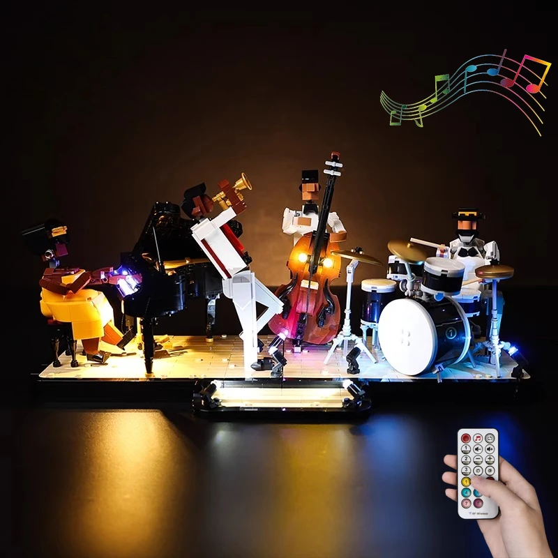 

No Model LED Lighting Set Suitable for Jazz Quartet Ideas 21334 (Not Include Building Blocks)