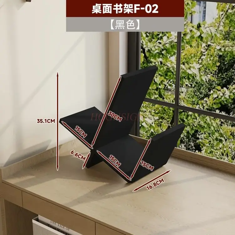 1 قطعة رف الكتب الإبداعية الغريبة كتاب حامل سطح المكتب كتاب وضع الرف دراسة سطح المكتب تخزين شخصية القراءة الزاوية الوقوف #2