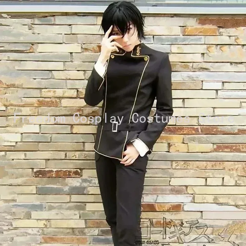 

Lyou 2025 Code Lelouch Cosplay Costume Geass vi Britannia Oufit Clothes Black Prince Uniforms Halloween Classic Anime Cospl ★ ★