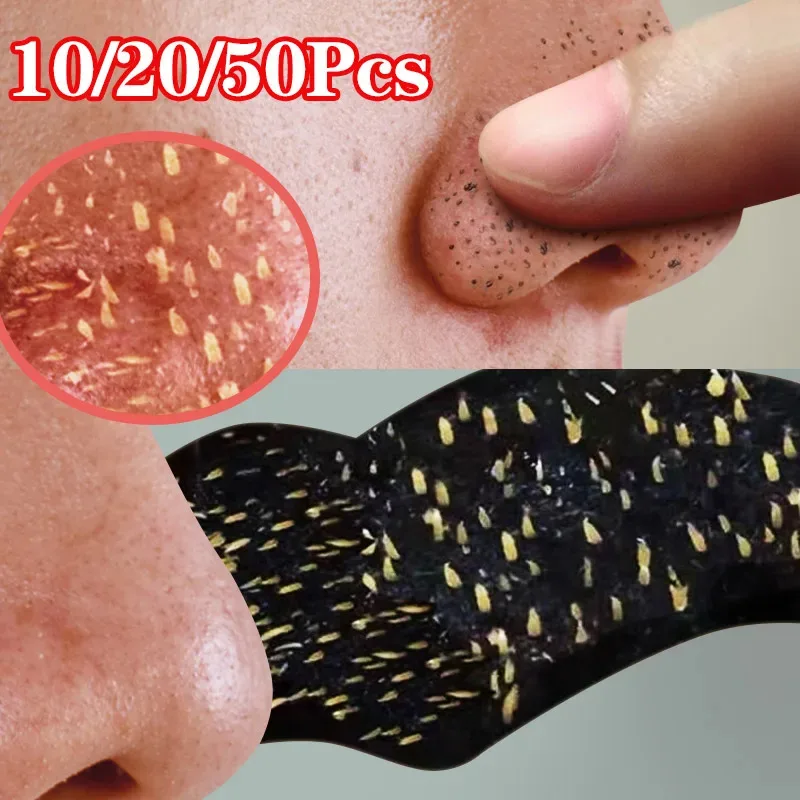10-45pcs Naso Maschera per la rimozione dei punti neri Pulizia profonda Cura della pelle Ridurre i pori Trattamento dell'acne Maschera Naso Punti neri Pori Puliti Strisce
