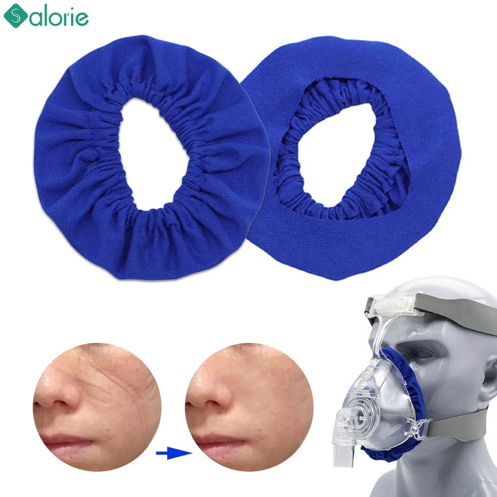 CPAP Mask Liners Soft Cushion Mask Cover Compatible with Most Full Face Masks Washable Reusable Lightweight Cotton Mask Cover