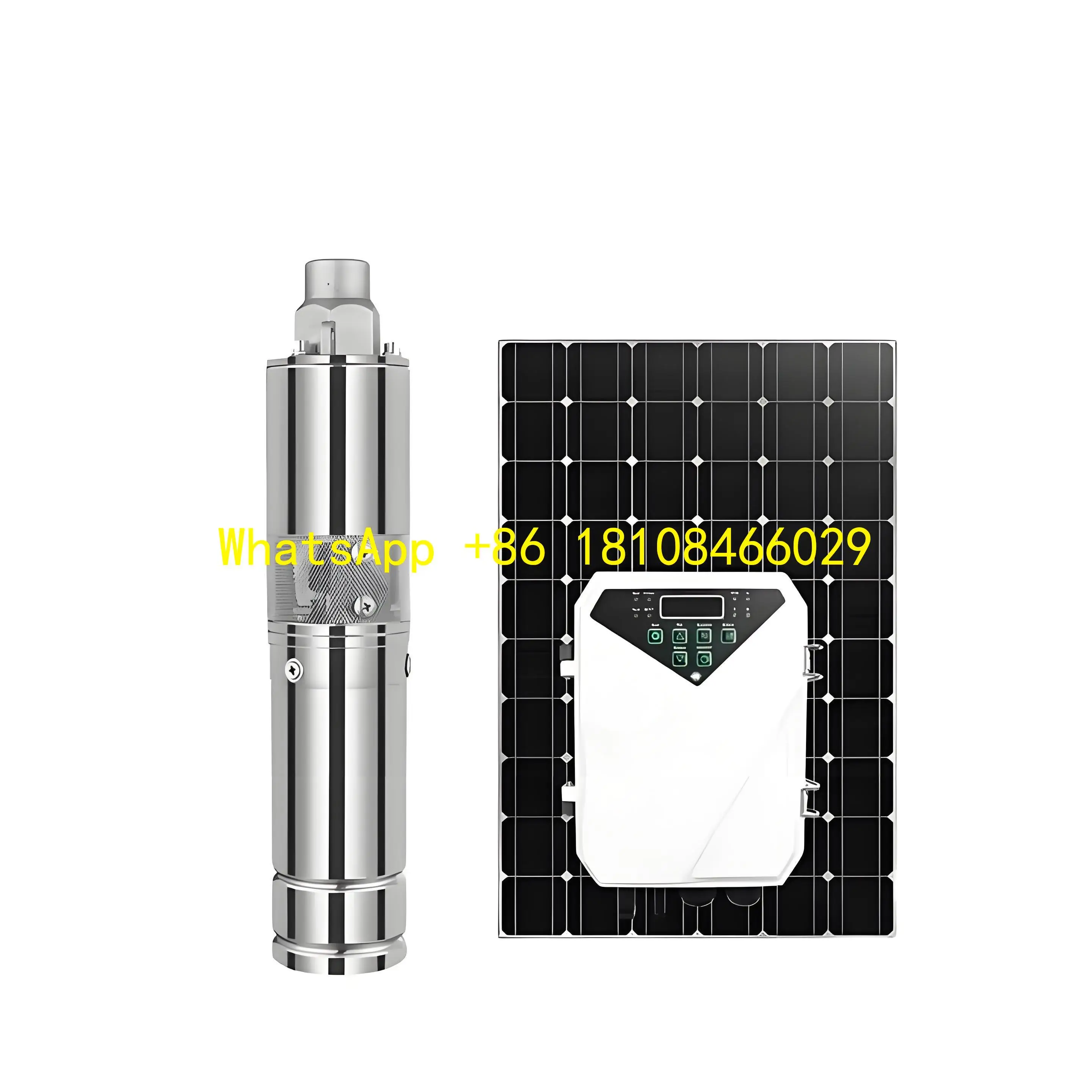 مضخة الري لمضخة غاطسة تعمل بالطاقة الشمسية بقدرة 7500 وات عميقة 4 بوصة دفاعة بلاستيكية 380 فولت/520 فولت طاقة شمسية لري المزرعة