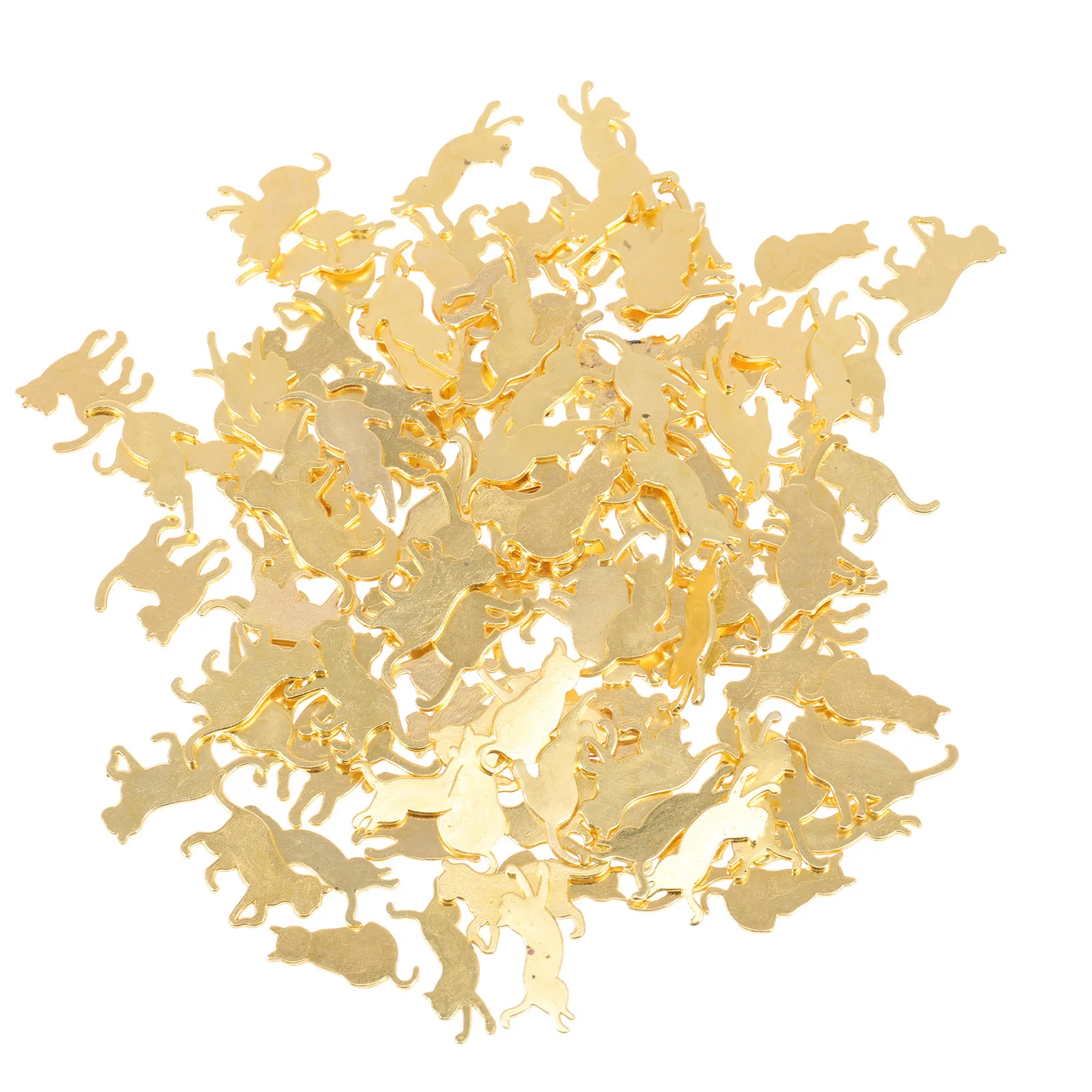 

120 шт. подвесок-шармов в виде кошек из сплава для изготовления украшений: браслетов, ожерелий, брелоков. Материалы для рукоделия.