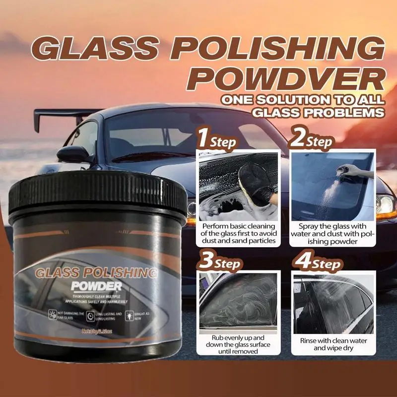 ทําความสะอาดกระจกรถยนต์ Glass Scratch Remover Powder อุปกรณ์ทําความสะอาดรถยนต์กระจกรถยนต์ Scratch Remover สําหรับ Enhancing