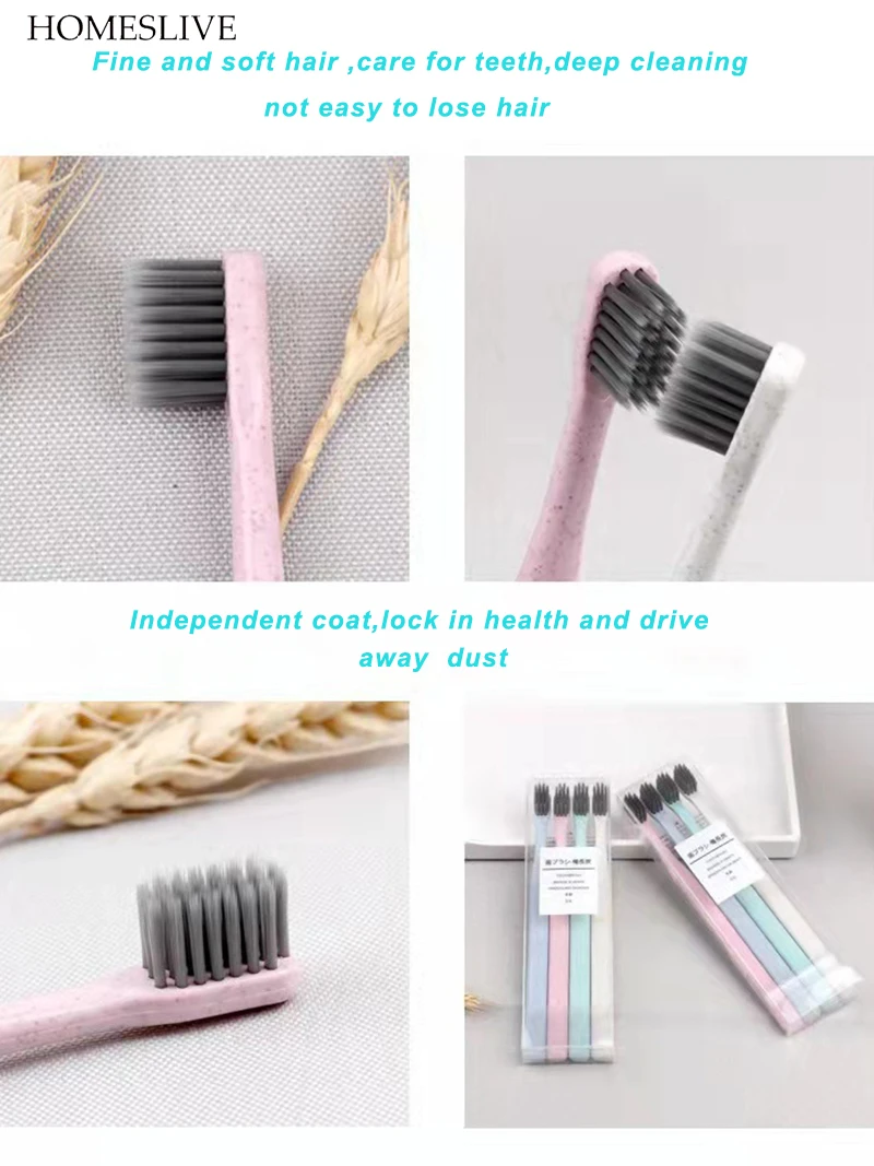 HOMESLIVE 4PCS Toothbrush Dental Beauty Health Accessories For Teeth Whitening Instrument Tongue Scraper Free Shipping Products