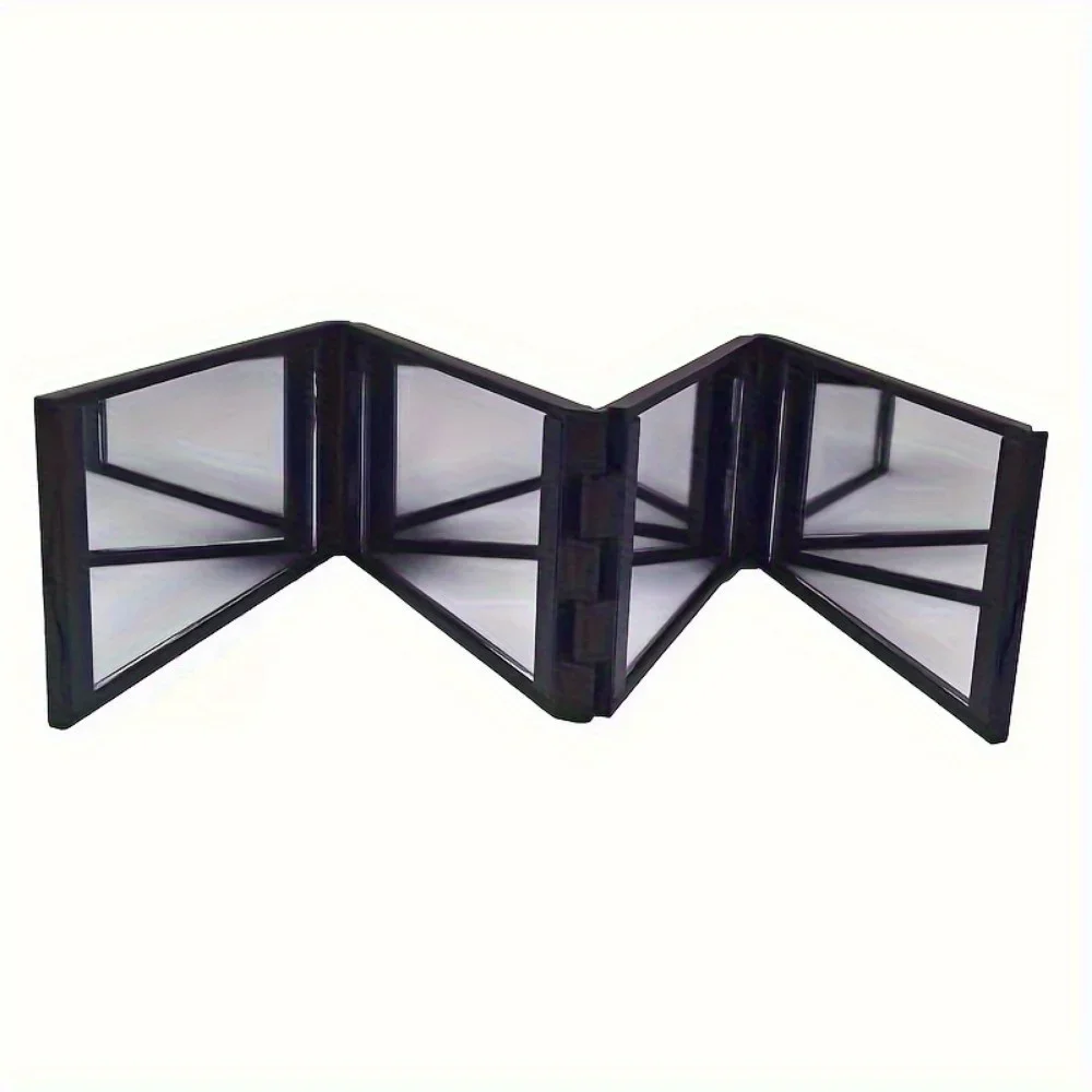 Creative Folding Four Sided Multi Angle Mirror for Hair Cutting,Rear View,back of The Head,makeup Mirror,portable and Portable