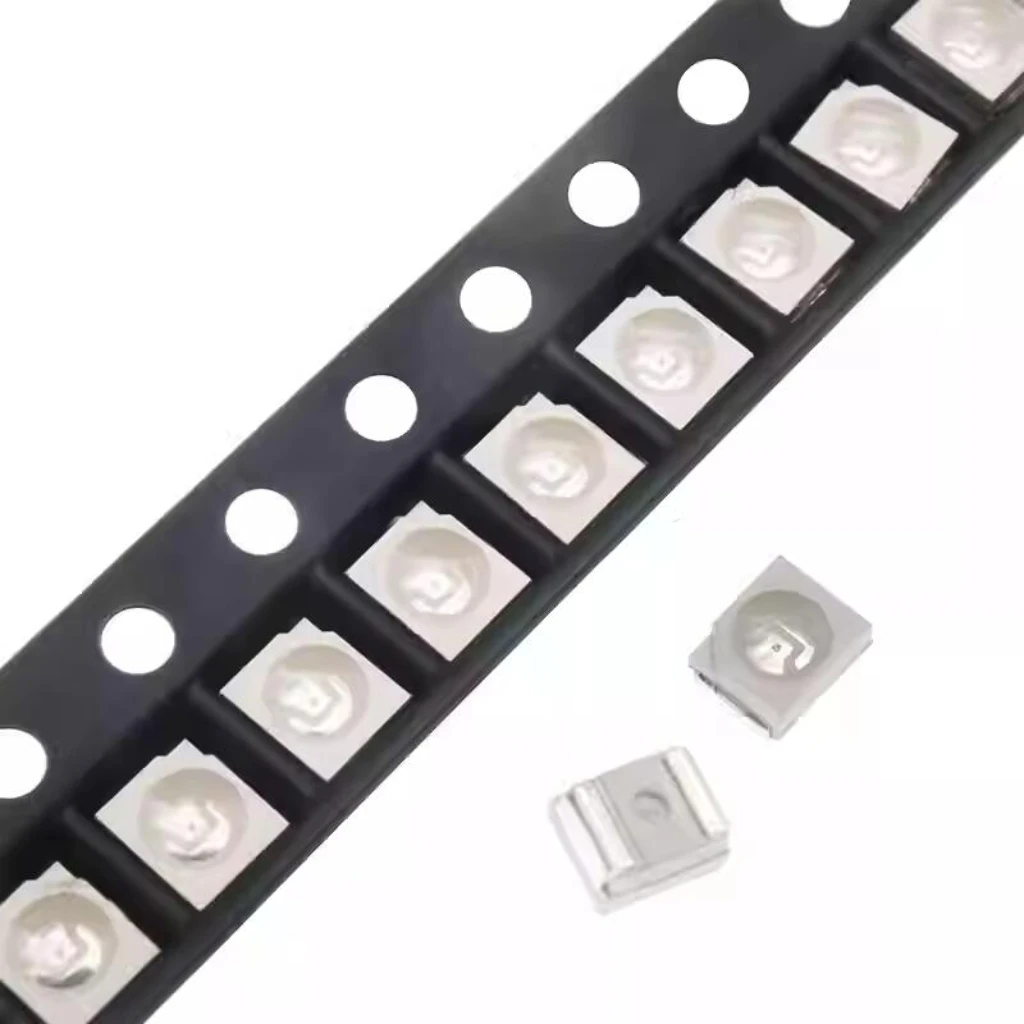 

100 шт. светодиодов SMD 3528 для автомобильных фар и подсветки приборной панели: красный/синий/изумрудно-зеленый/желтый/теплый белый/розовый/фиолетовый