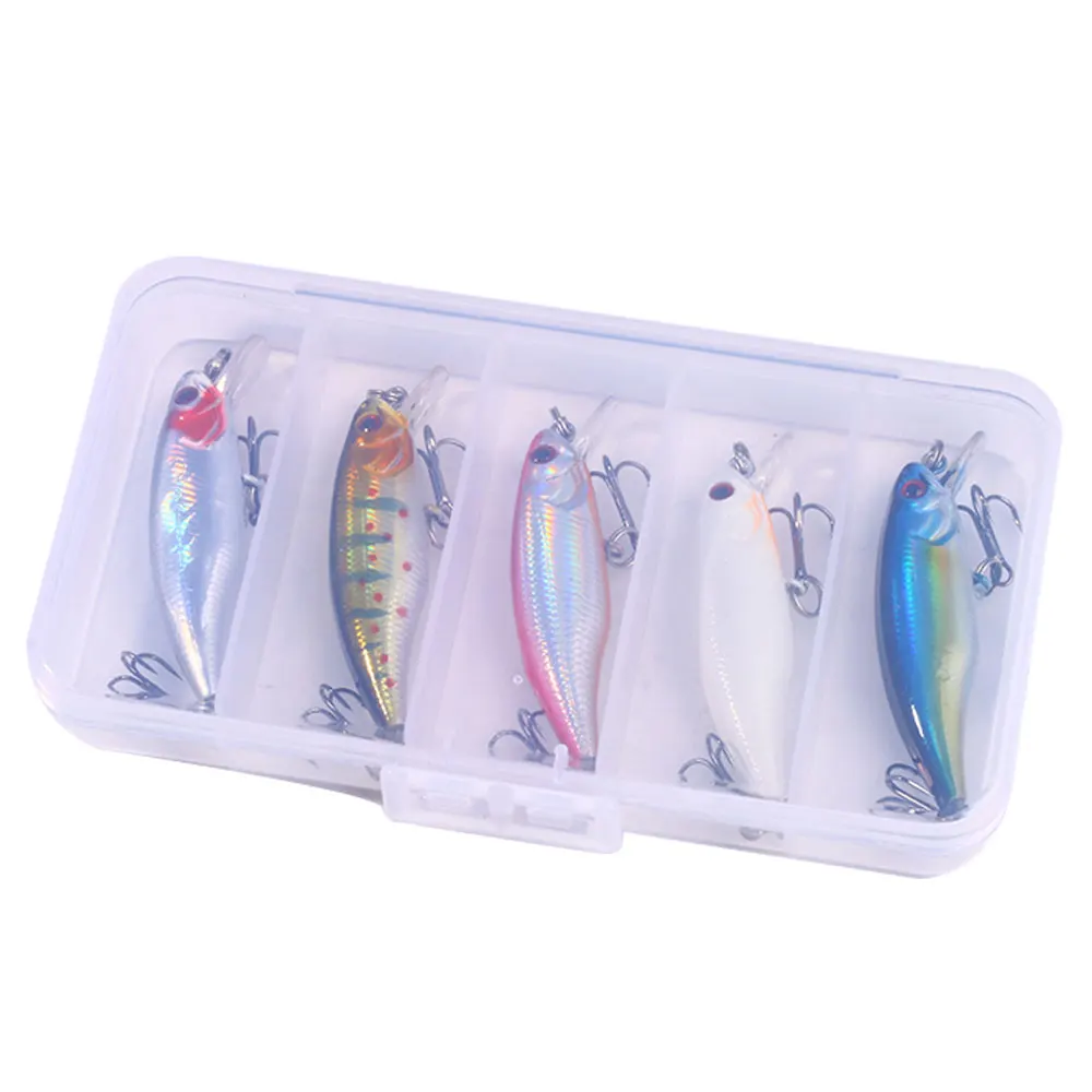  5Pcs/boxed Señuelos De Pesca Minnow Fishing Lures Kit 6Cm-4.3G Sinking Set of Wobblers Crankbait Swimbait Artificial Hard Bait