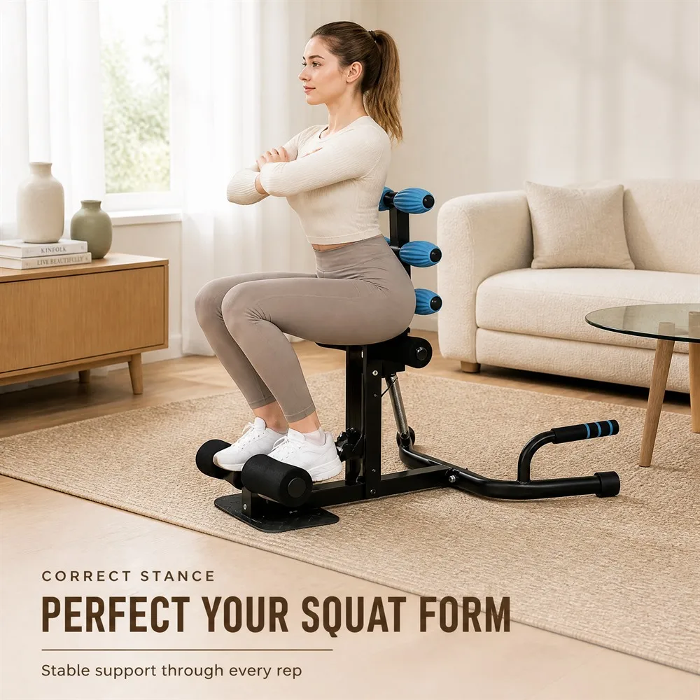 Ladies Hip Squat Machine Pelvic Floor Muscle Exerciser Thigh Leg Training Core Equipment for Home Bodybuilding Fitness