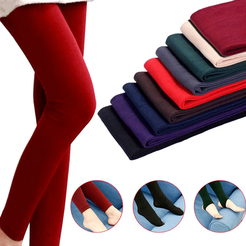 Leggings d'hiver chauds doublés de sourire pour femmes, pantalons thermiques, collants polaires, velours, taille haute, legging en laine, optique, pied complet, serré