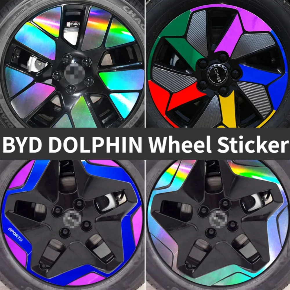 16 inch BYD DOLPHIN Wheel Stickers Wheel Hub Decorations