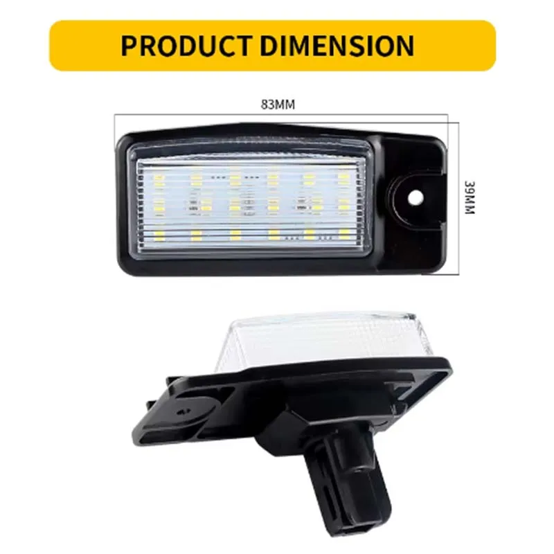 

Canbus LED License Number Plate Light Lamps Infiniti Q45 EX25 EX35 EX37 FX35 FX37 FX50 QX50 QX70 2009 -2012 2013 2014 215-2018