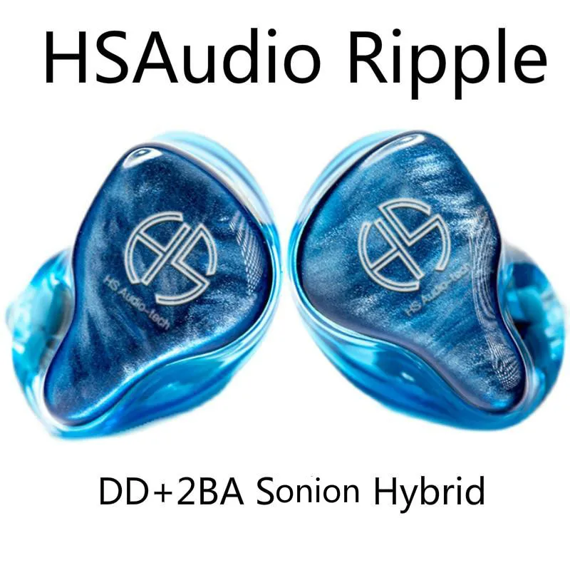 HSAudio-Écouteurs HiFi Hybrid Macion Ripple esse + 2BA, moniteur de musique Audiophile Musicien, 2 broches, 0.78mm, PK FLC8S, Adonis NM2 +